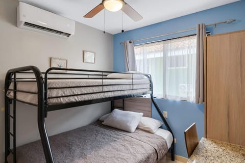 Photo of the whole room, bunk bed