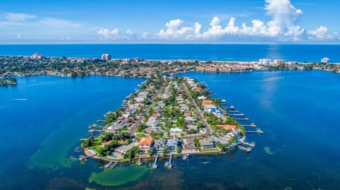 Beautiful Waterfront Home with amazing view of Boca Ciega Bay, private beach, dock with excellent fishing & beautiful sunrises! House in Saint Pete Beach