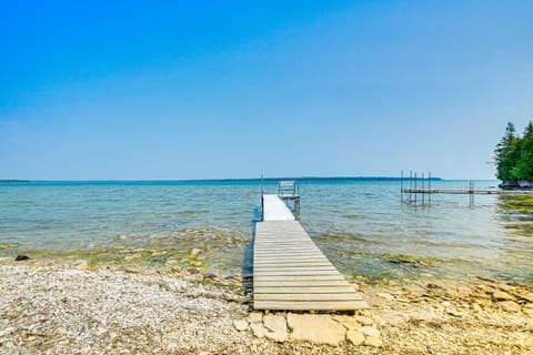 Baileys Harbor Cottage with Dock Steps to Lake! House in Door County