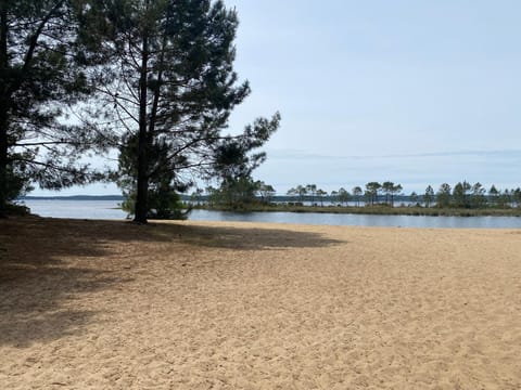 Natural landscape, Beach, Lake view