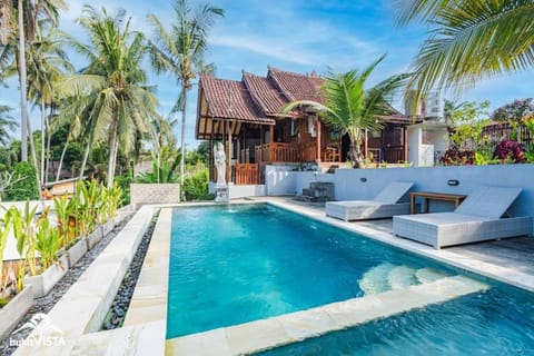 Property building, Pool view, sunbed