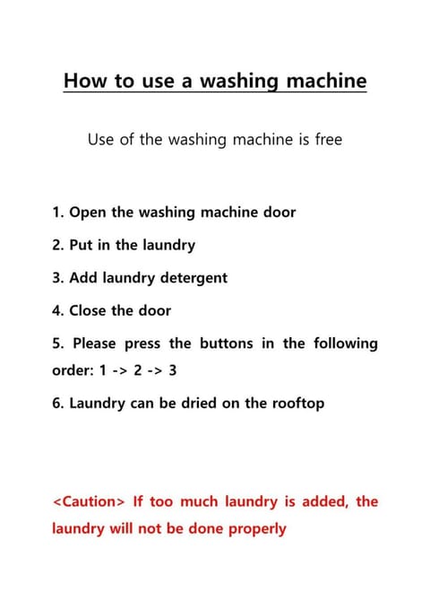 washing machine