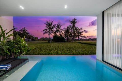 Garden, Garden view, Swimming pool, Sunset, sunbed