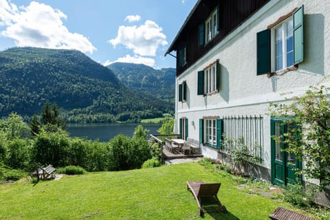 Day, Garden, Lake view, Mountain view