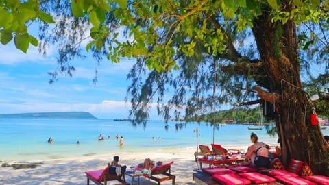 Natural landscape, Beach, Sea view, sunbed