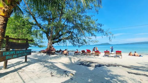 Natural landscape, Beach, Sea view, sunbed