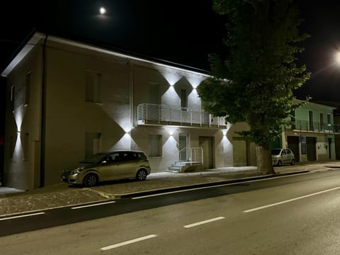 Property building, Night, Street view, Parking