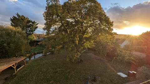 Spring, Natural landscape, Garden, View (from property/room), Garden view, Lake view, Lake view, Sunset