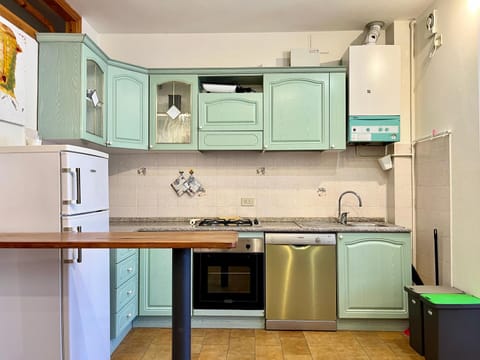 Kitchen or kitchenette, dishwasher