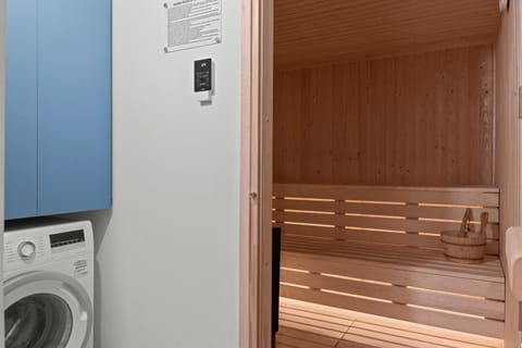 Sauna, washing machine