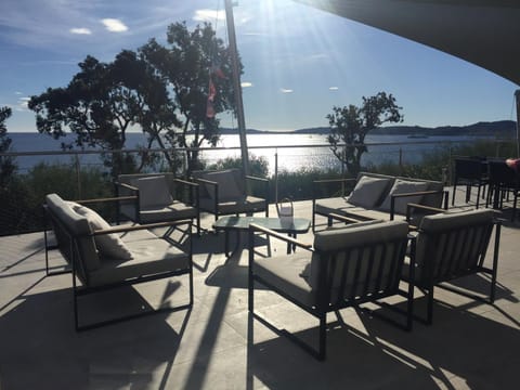 Patio, Balcony/Terrace, Living room, Sea view