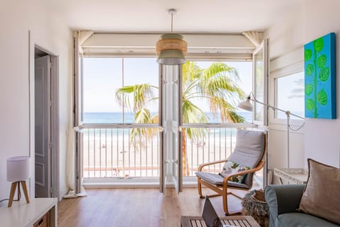 Natural landscape, View (from property/room), Seating area, Beach, Sea view