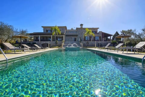 Property building, Living room, Swimming pool