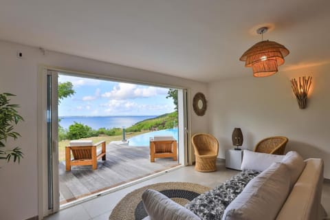 This Villa in Saint Martin, offers a beautiful view of the Bay of Anse Marcel Villa in Saint Martin