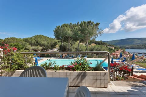 Natural landscape, Pool view, Swimming pool, sunbed