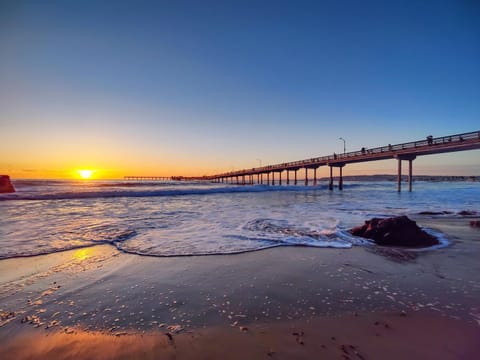 Nearby landmark, Beach, Sunset