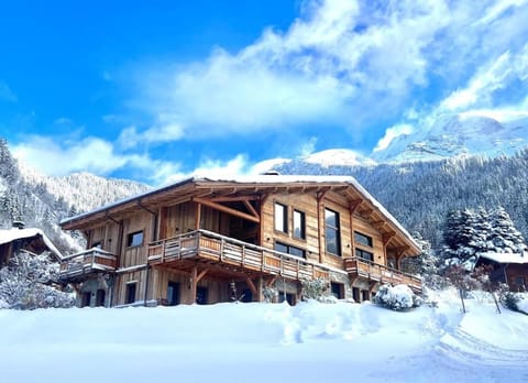 Property building, Winter, Mountain view