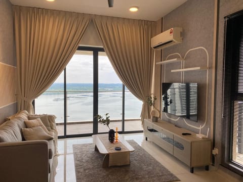 TV and multimedia, Living room, Seating area, Sea view, air conditioner