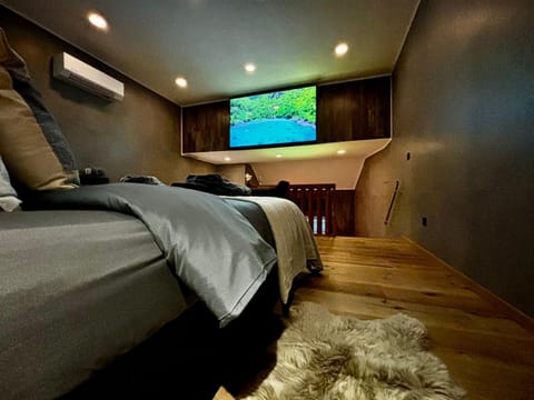 Bed, TV and multimedia, Photo of the whole room, air conditioner