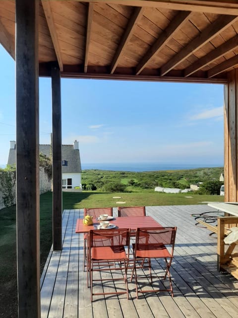 Maison en bois vue sur mer en Bretagne 5 couchages House in Finistere