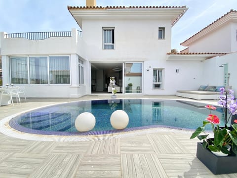 Property building, Day, Pool view, sunbed