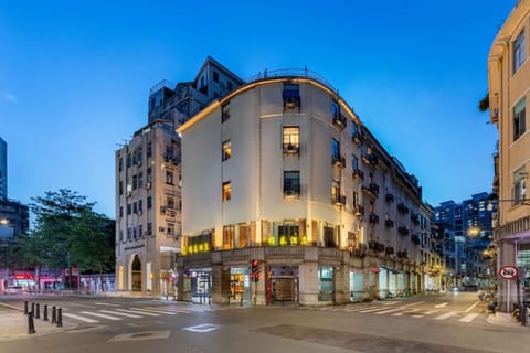 Property building, Night, Street view, Parking