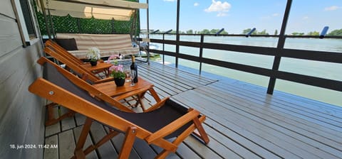 Splav House on the river Docked boat in Belgrade