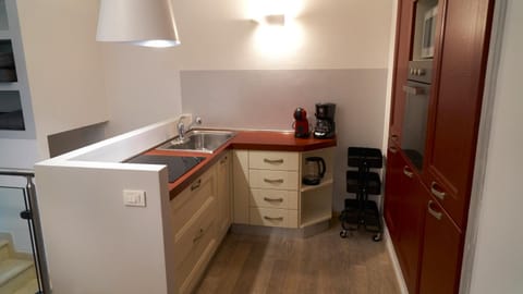 Kitchen or kitchenette, oven, stove