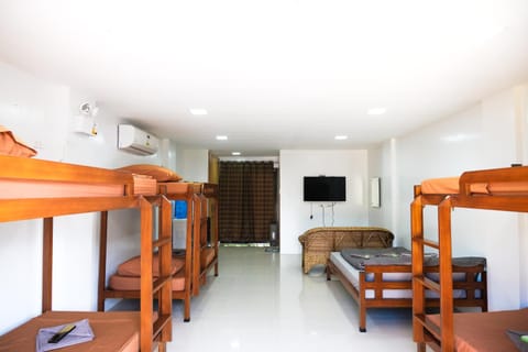 Communal lounge/ TV room, Bed, Living room, Photo of the whole room, Seating area, Bedroom, bunk bed, air conditioner