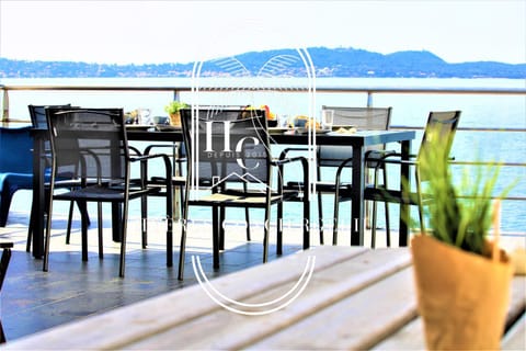 Patio, Dining area, Sea view