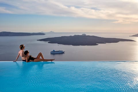 Pool view, Sea view, Swimming pool, Swimming pool, Sunset