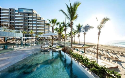 Beach, Pool view, Sea view, Swimming pool, sunbed