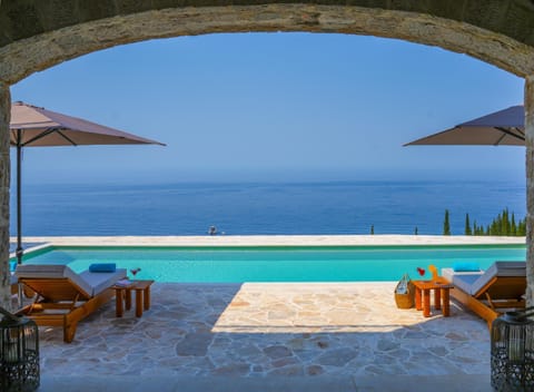 Patio, Balcony/Terrace, Pool view, Sea view, Swimming pool