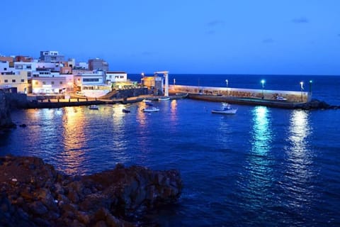 Nearby landmark, Night, Natural landscape, Sea view