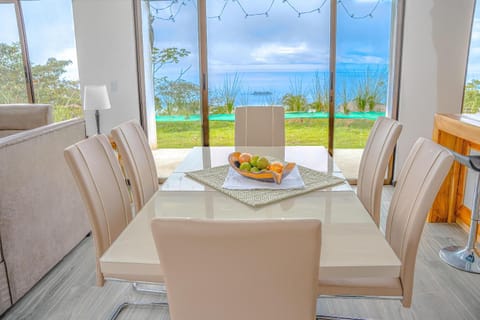 View (from property/room), Seating area, Dining area, Sea view, Sunset, furniture