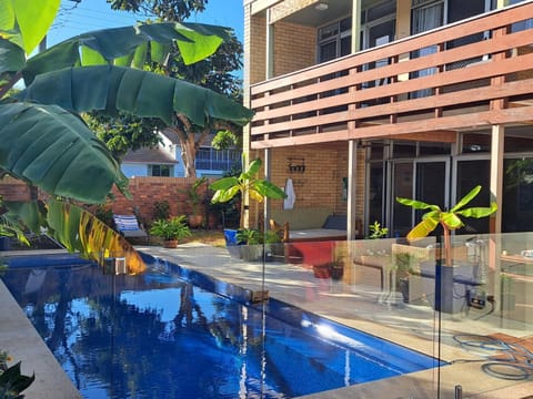 Garden, Pool view, Swimming pool, sunbed