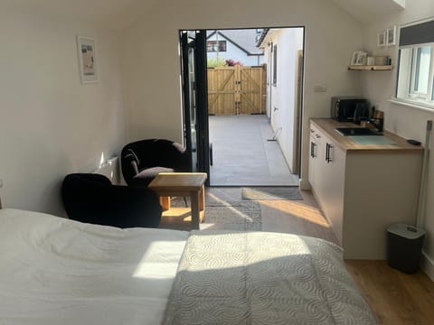 Bed, TV and multimedia, Kitchen or kitchenette, Photo of the whole room, Bedroom