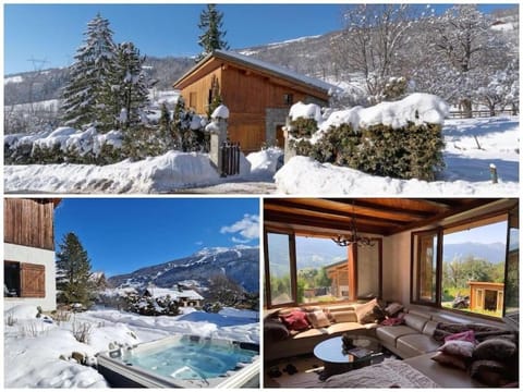 Winter, Hot Tub, Mountain view