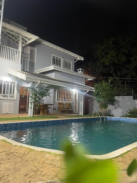 Night, Pool view, Swimming pool