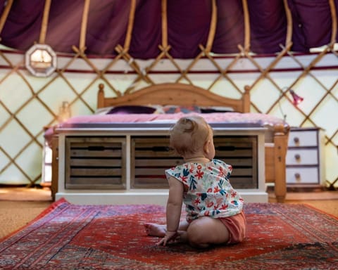 Woodland Yurt at Kingsmead Terrain de camping /
station de camping-car in Wellington