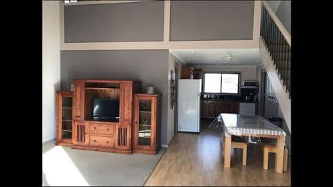 Kitchen or kitchenette, Living room, Dining area