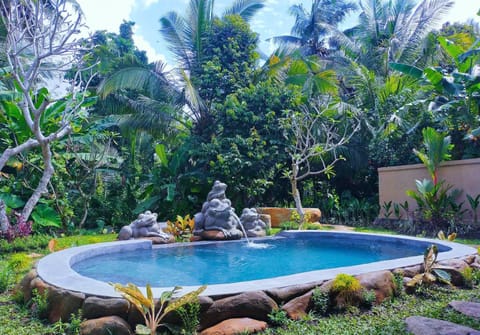 Natural landscape, Garden, Garden view, Pool view, Swimming pool