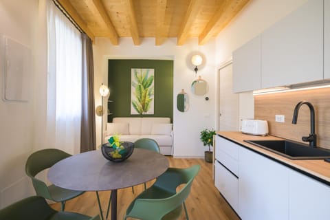 Kitchen or kitchenette, Living room, Dining area