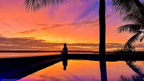 Natural landscape, Beach, Sunset