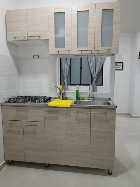 Kitchen or kitchenette, dishwasher, stove