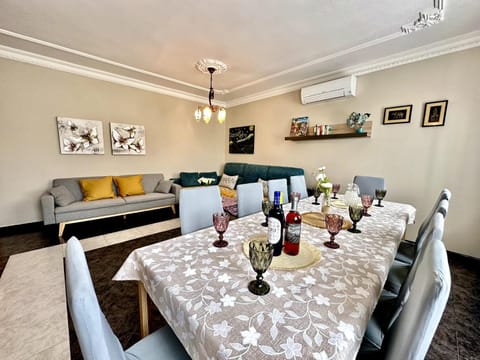 Dining area, air conditioner