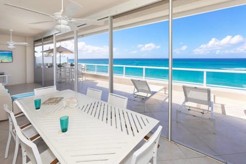 Patio, Day, View (from property/room), Balcony/Terrace, Beach, Sea view, sunbed