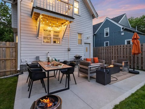 Patio, Night, Garden view