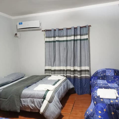 Bed, Photo of the whole room, Bedroom, air conditioner