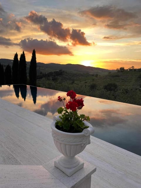 Swimming pool, Sunset